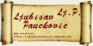 Ljubisav Paučković vizit kartica